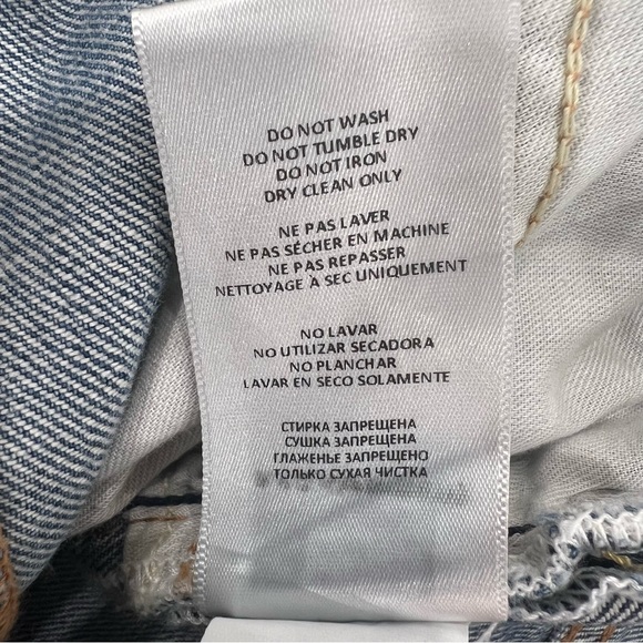 Re/Done Womens Sz 24 70’s Straight Leg Moon
Stoned Stud 100% Cotton Jeans - Picture 13 of 13